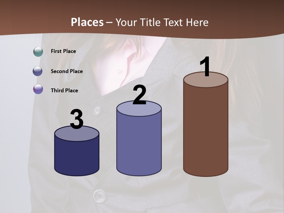 Businesslike White Caucasian PowerPoint Template