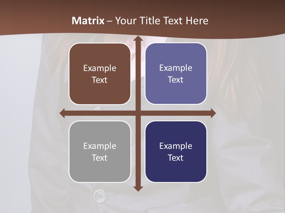 Businesslike White Caucasian PowerPoint Template