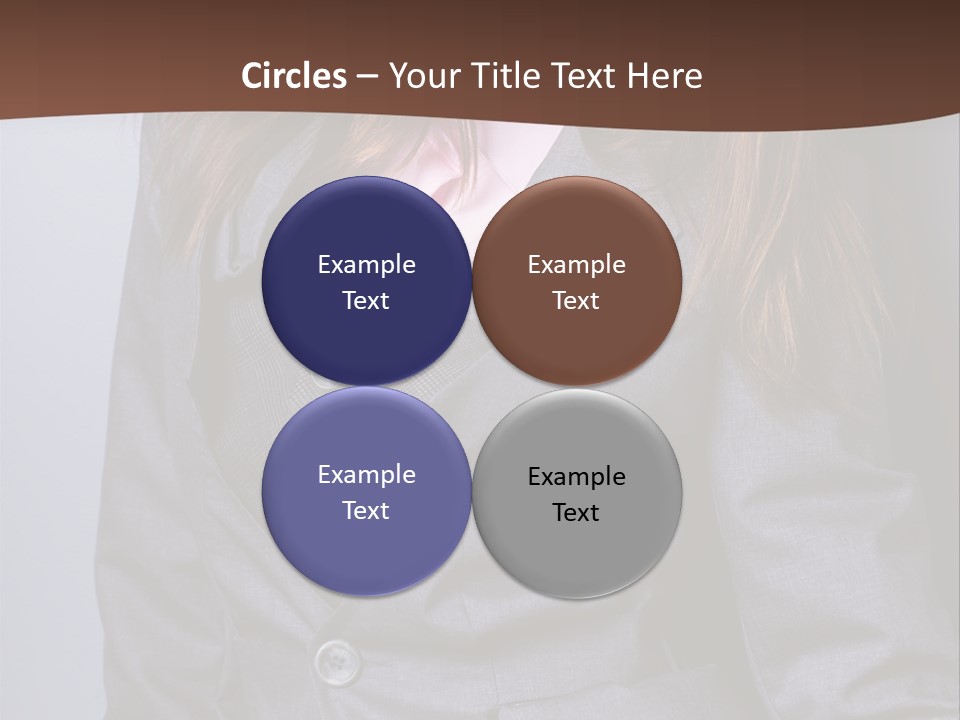 Businesslike White Caucasian PowerPoint Template