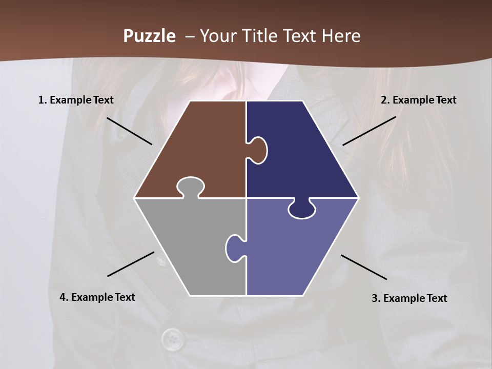 Businesslike White Caucasian PowerPoint Template