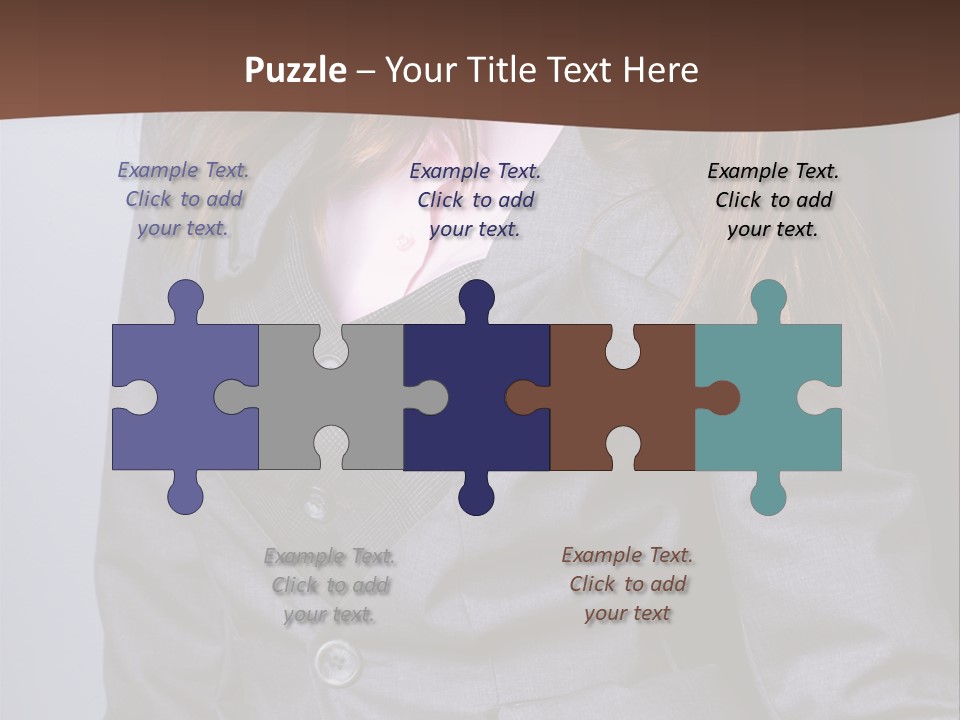 Businesslike White Caucasian PowerPoint Template