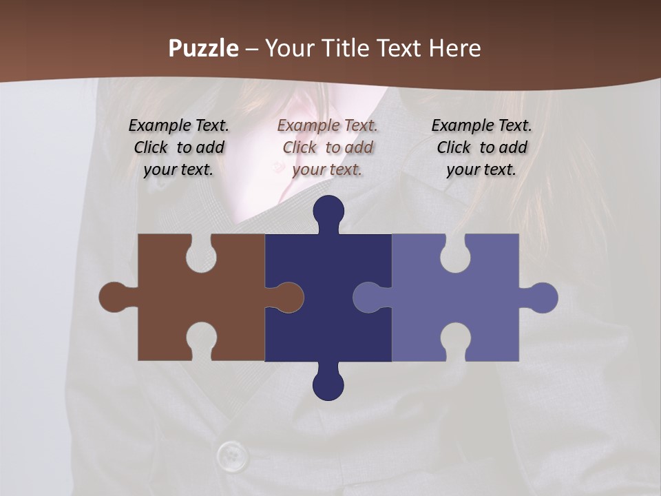 Businesslike White Caucasian PowerPoint Template