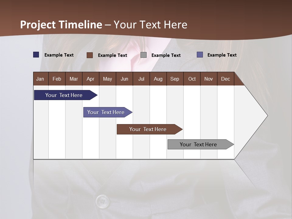 Businesslike White Caucasian PowerPoint Template