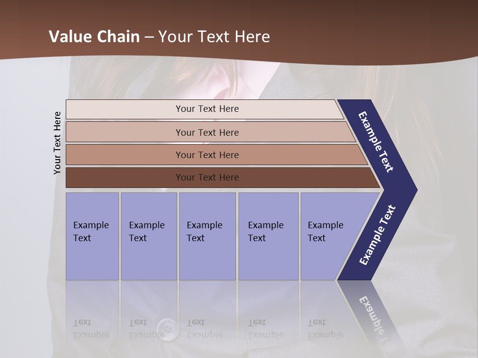 Businesslike White Caucasian PowerPoint Template
