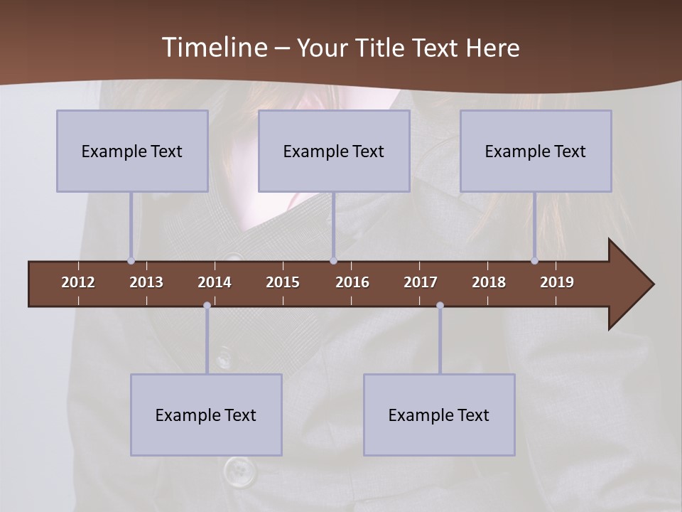 Businesslike White Caucasian PowerPoint Template