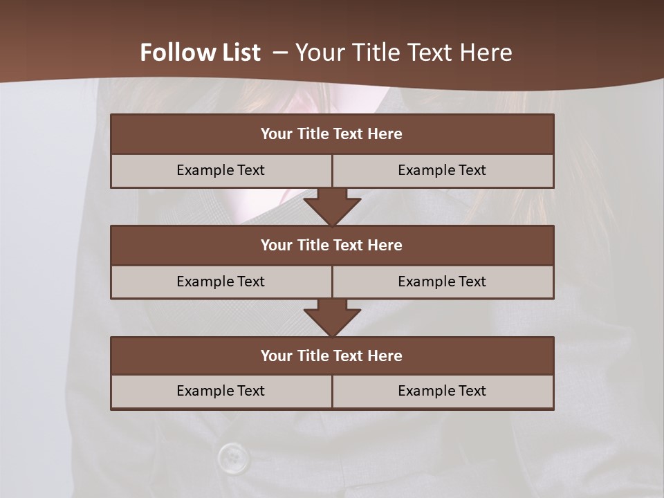 Businesslike White Caucasian PowerPoint Template