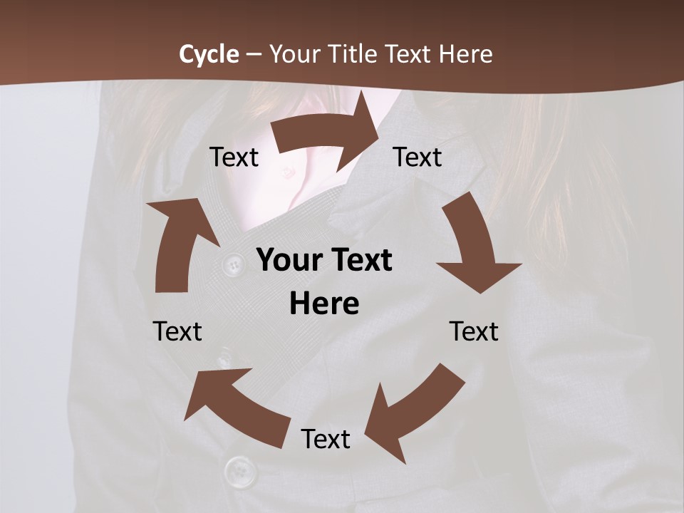 Businesslike White Caucasian PowerPoint Template