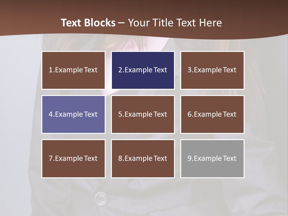 Businesslike White Caucasian PowerPoint Template