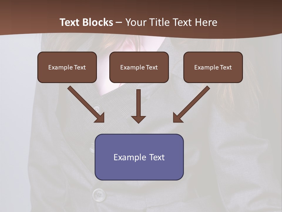 Businesslike White Caucasian PowerPoint Template