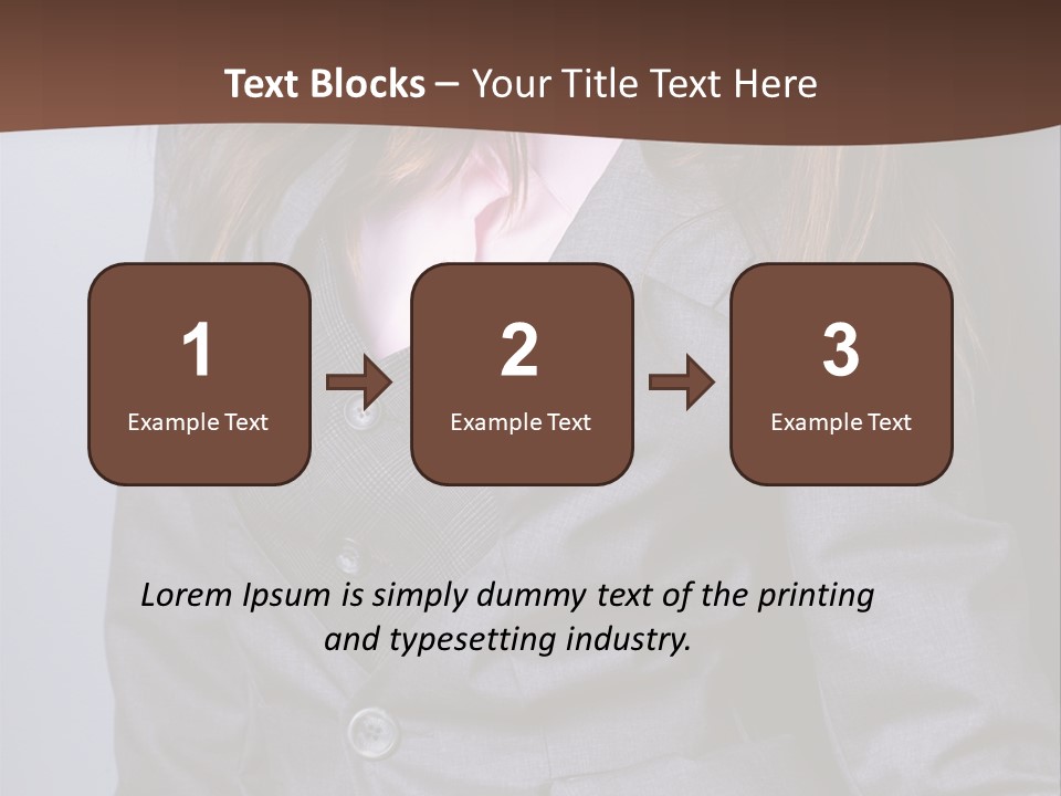 Businesslike White Caucasian PowerPoint Template