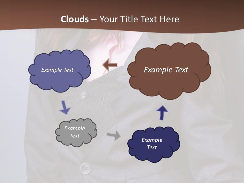 Businesslike White Caucasian PowerPoint Template