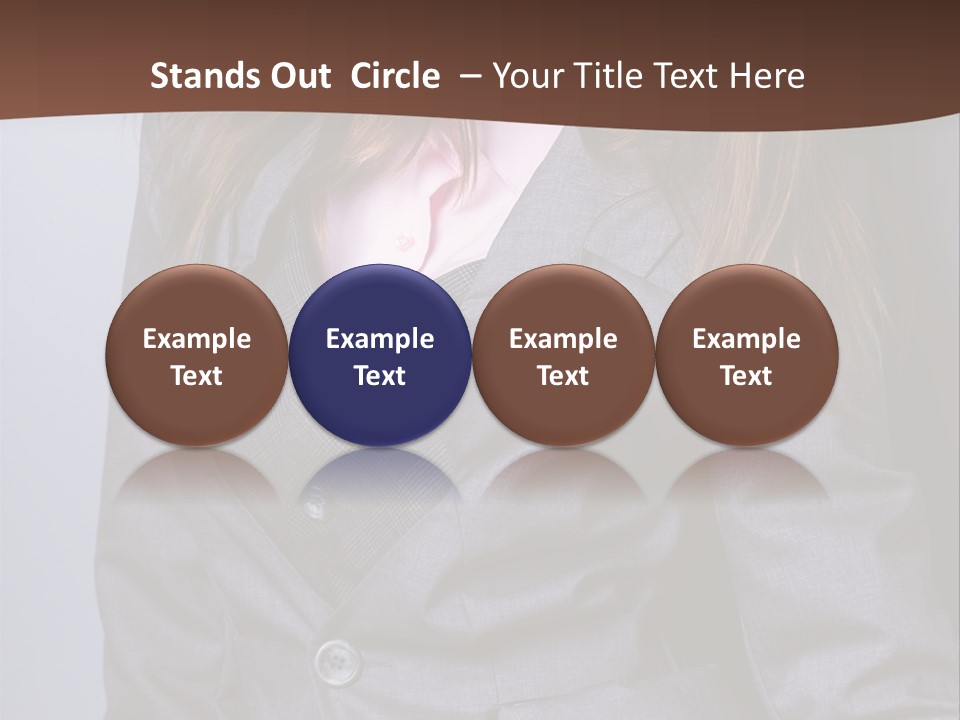 Businesslike White Caucasian PowerPoint Template