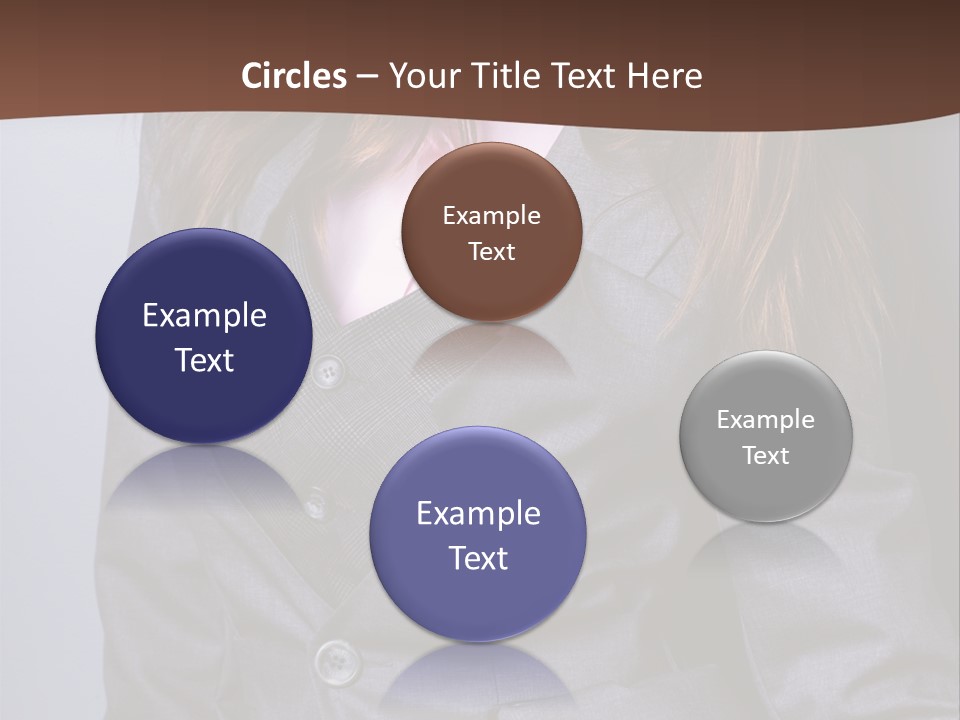 Businesslike White Caucasian PowerPoint Template