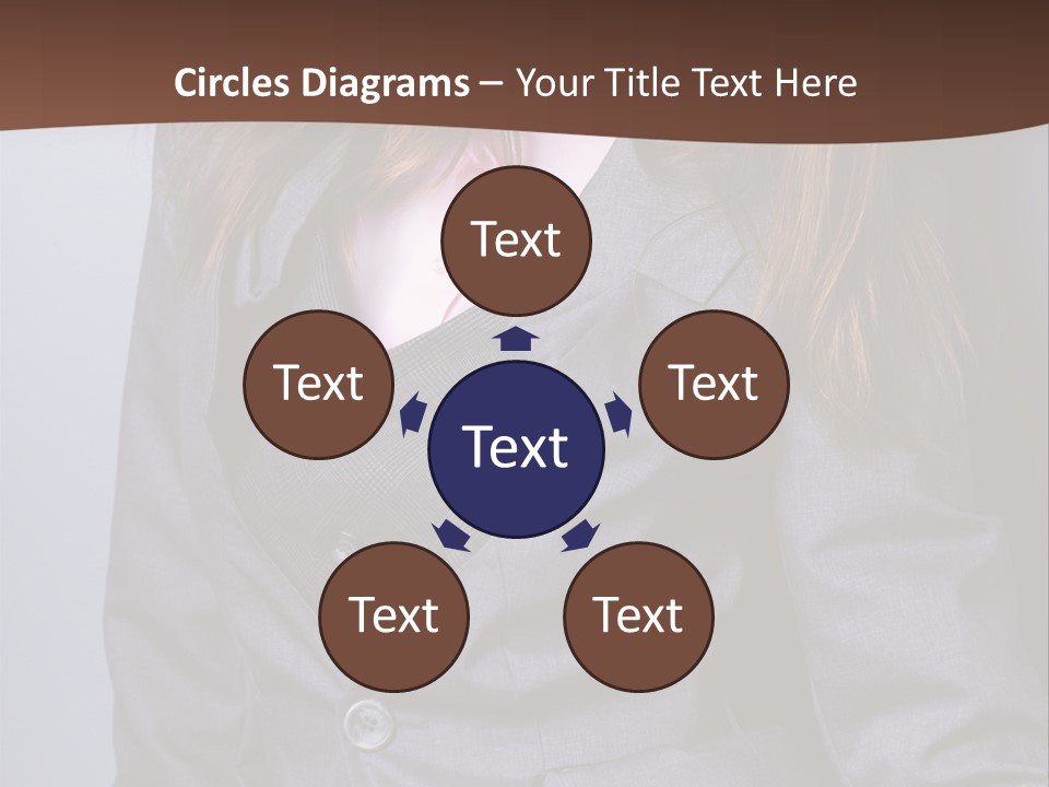 Businesslike White Caucasian PowerPoint Template