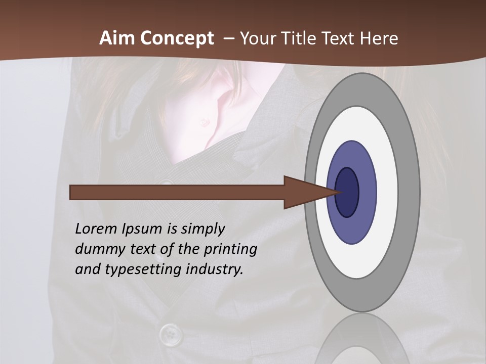 Businesslike White Caucasian PowerPoint Template