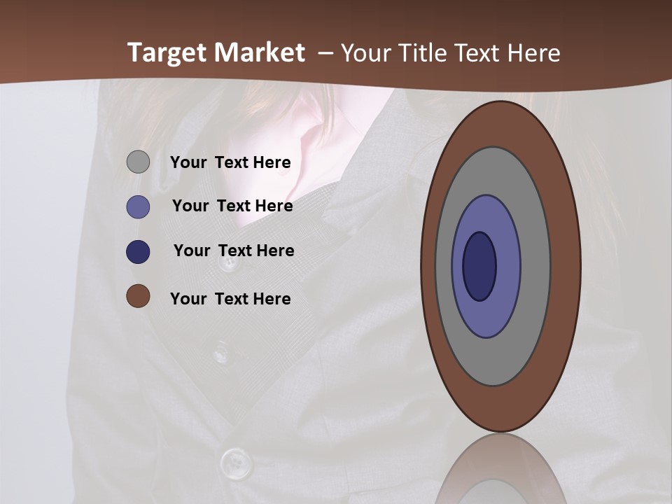 Businesslike White Caucasian PowerPoint Template