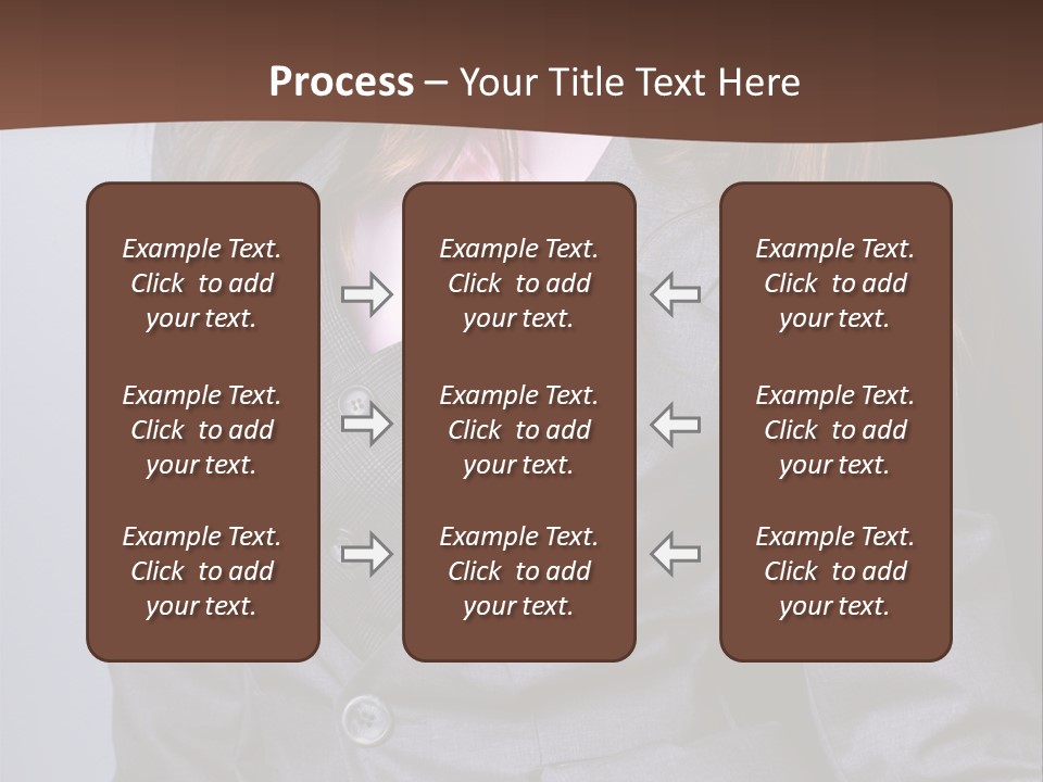 Businesslike White Caucasian PowerPoint Template