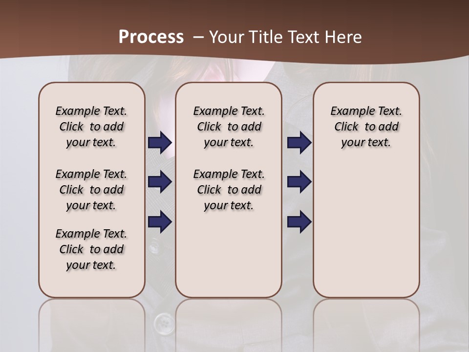 Businesslike White Caucasian PowerPoint Template
