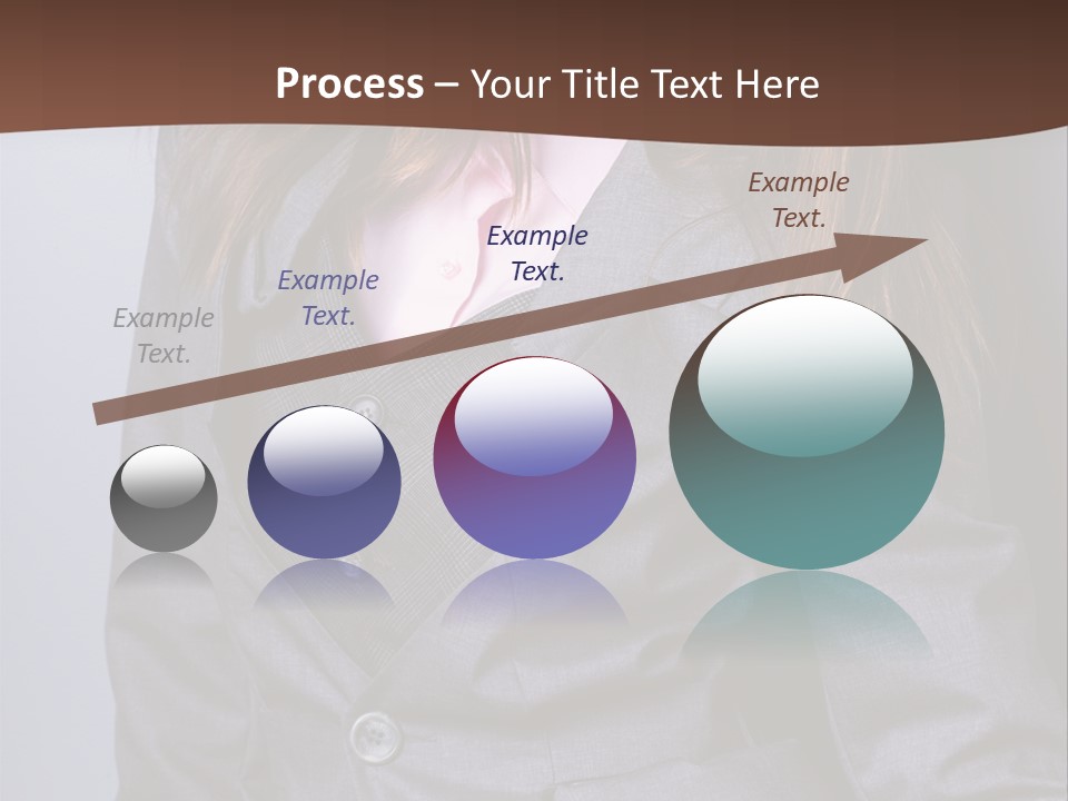 Businesslike White Caucasian PowerPoint Template