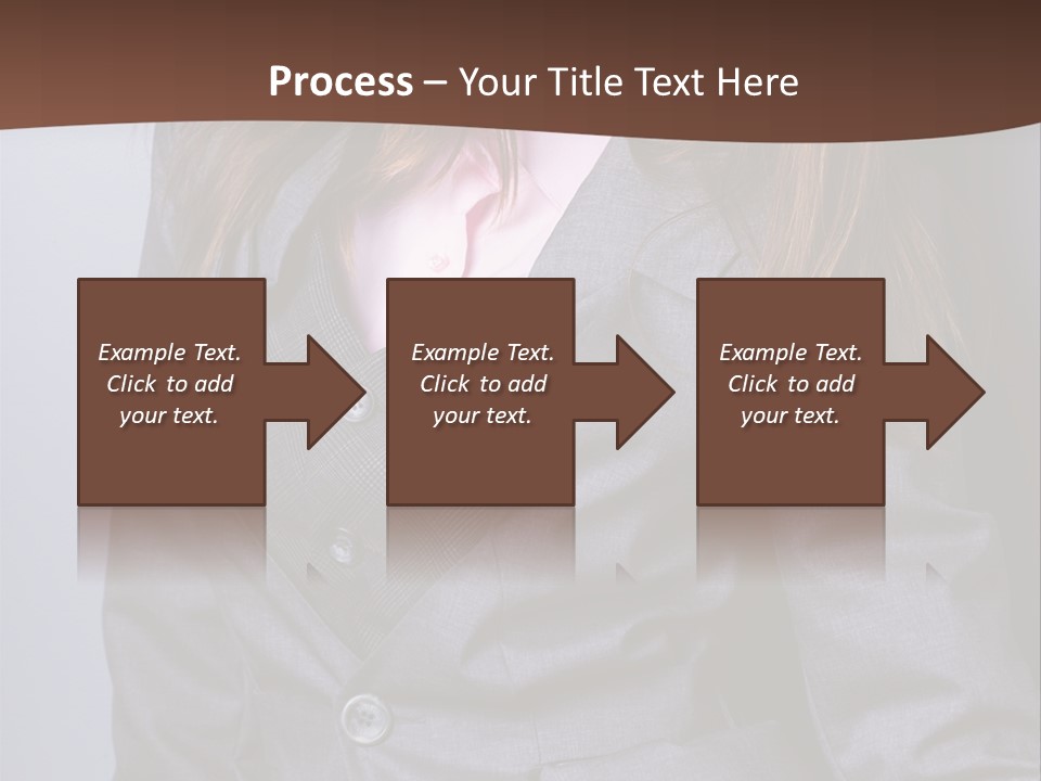 Businesslike White Caucasian PowerPoint Template