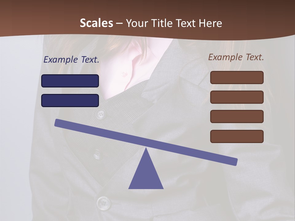 Businesslike White Caucasian PowerPoint Template