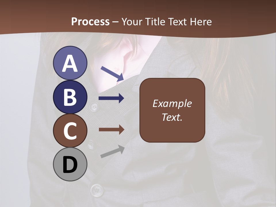 Businesslike White Caucasian PowerPoint Template