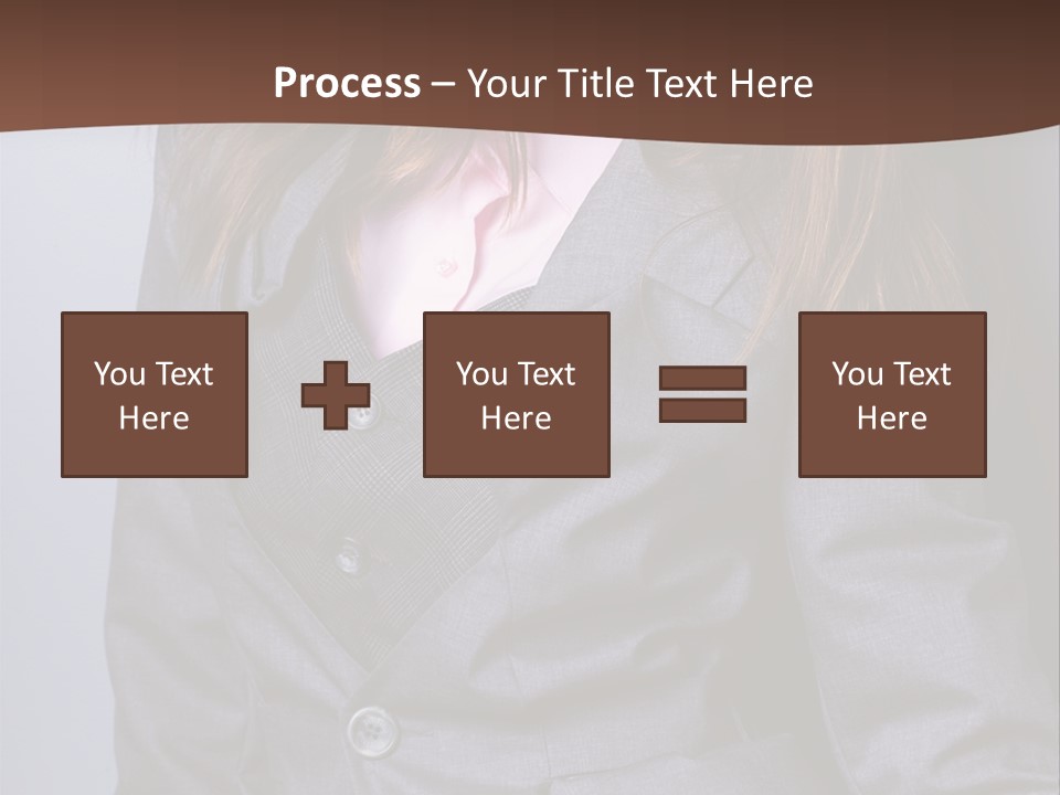 Businesslike White Caucasian PowerPoint Template