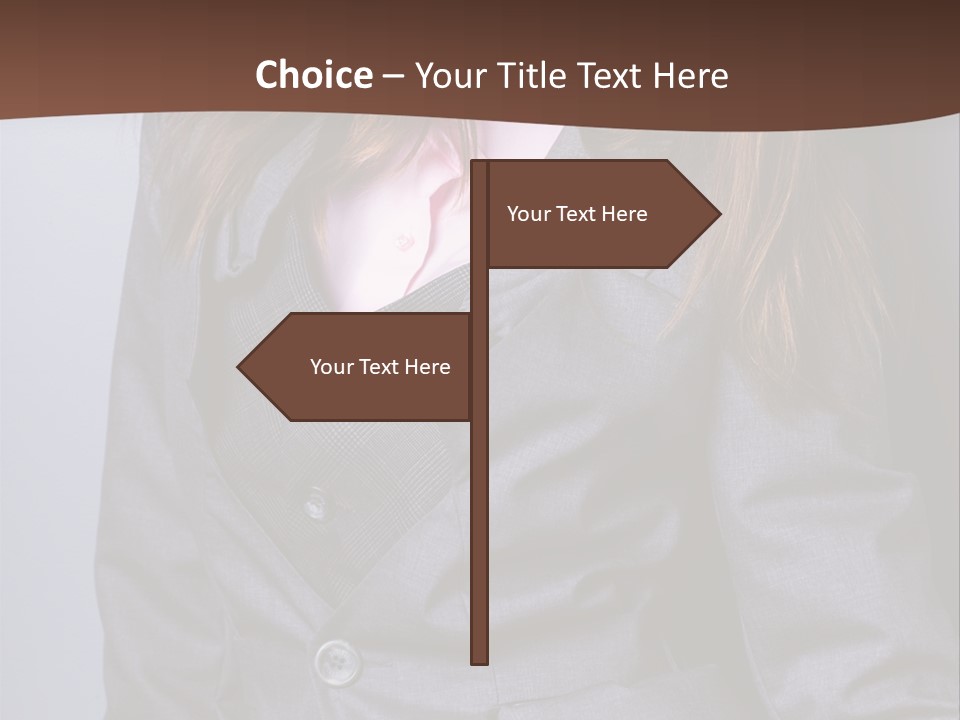 Businesslike White Caucasian PowerPoint Template