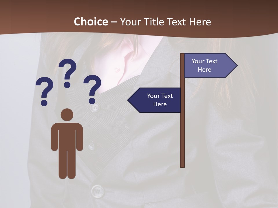 Businesslike White Caucasian PowerPoint Template