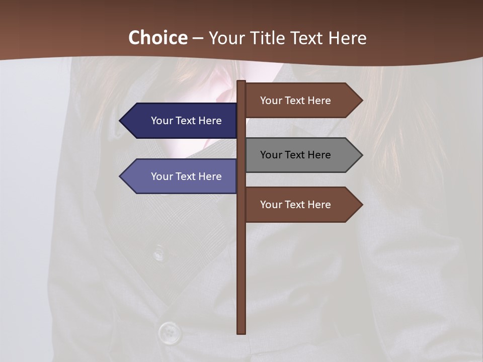 Businesslike White Caucasian PowerPoint Template