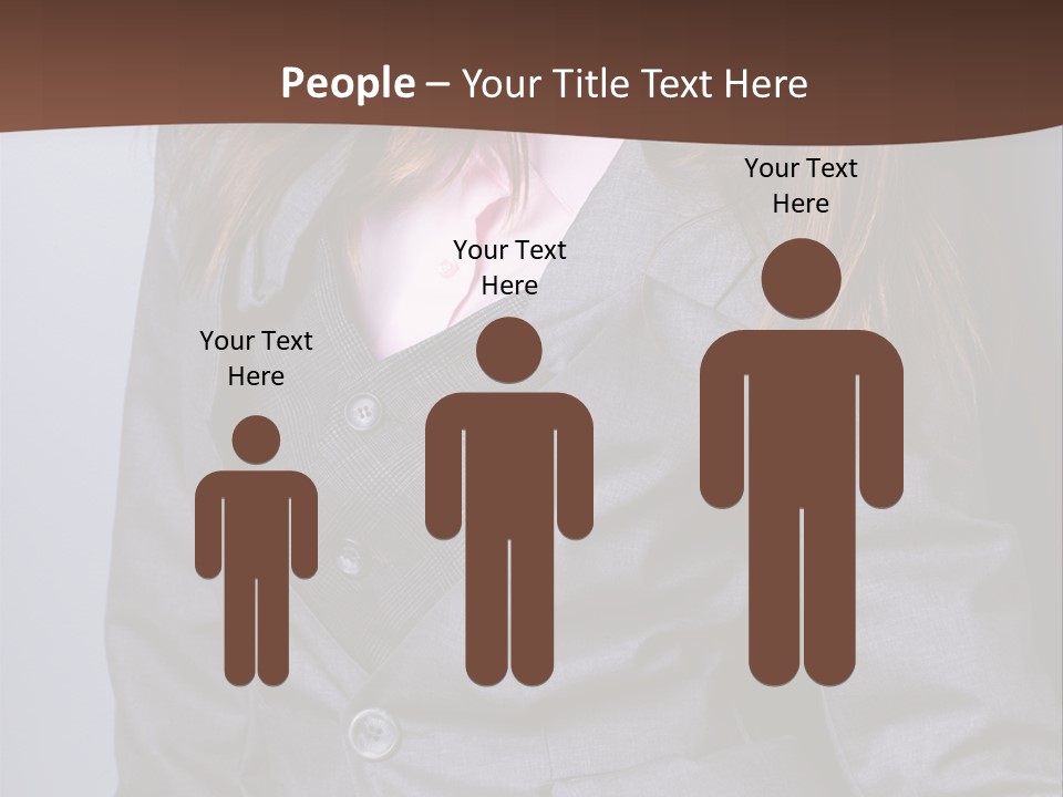 Businesslike White Caucasian PowerPoint Template