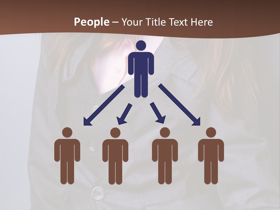 Businesslike White Caucasian PowerPoint Template