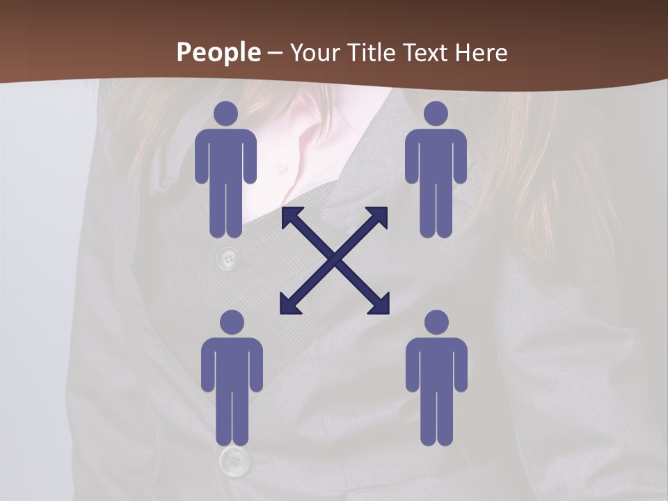 Businesslike White Caucasian PowerPoint Template