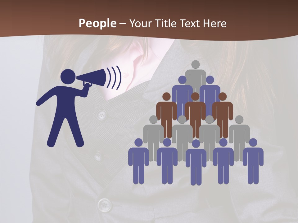 Businesslike White Caucasian PowerPoint Template