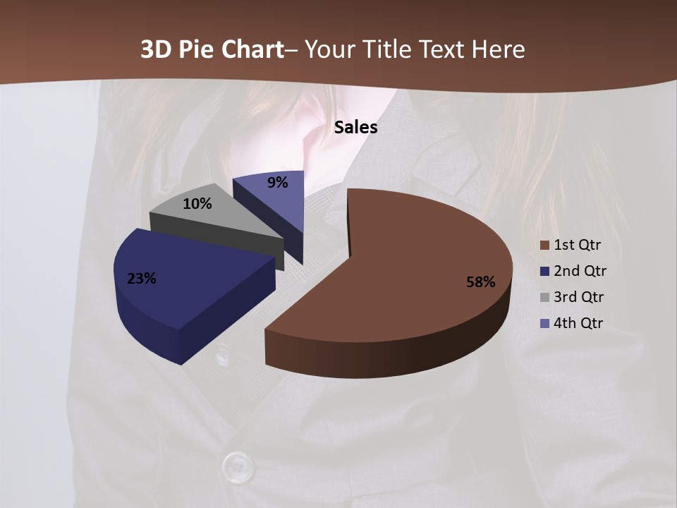 Businesslike White Caucasian PowerPoint Template