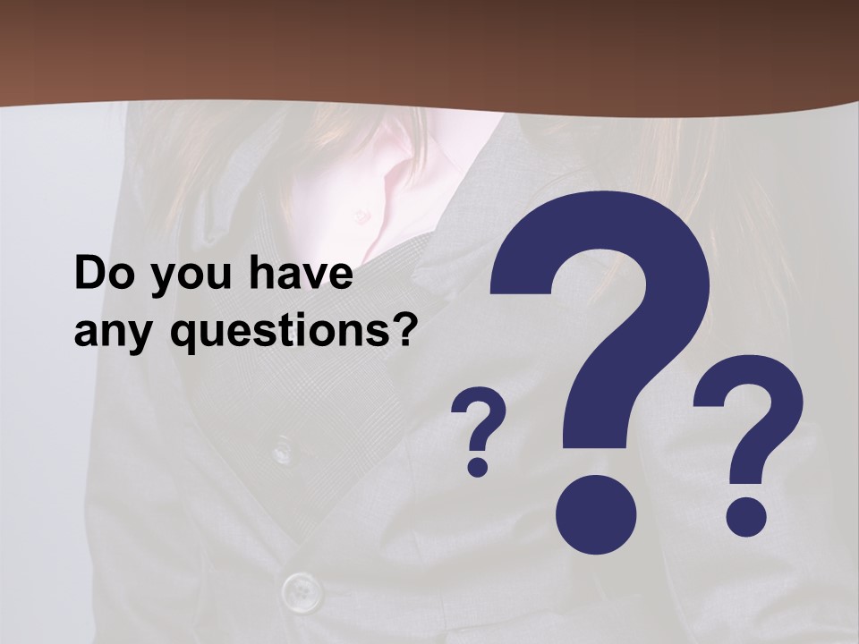 Businesslike White Caucasian PowerPoint Template