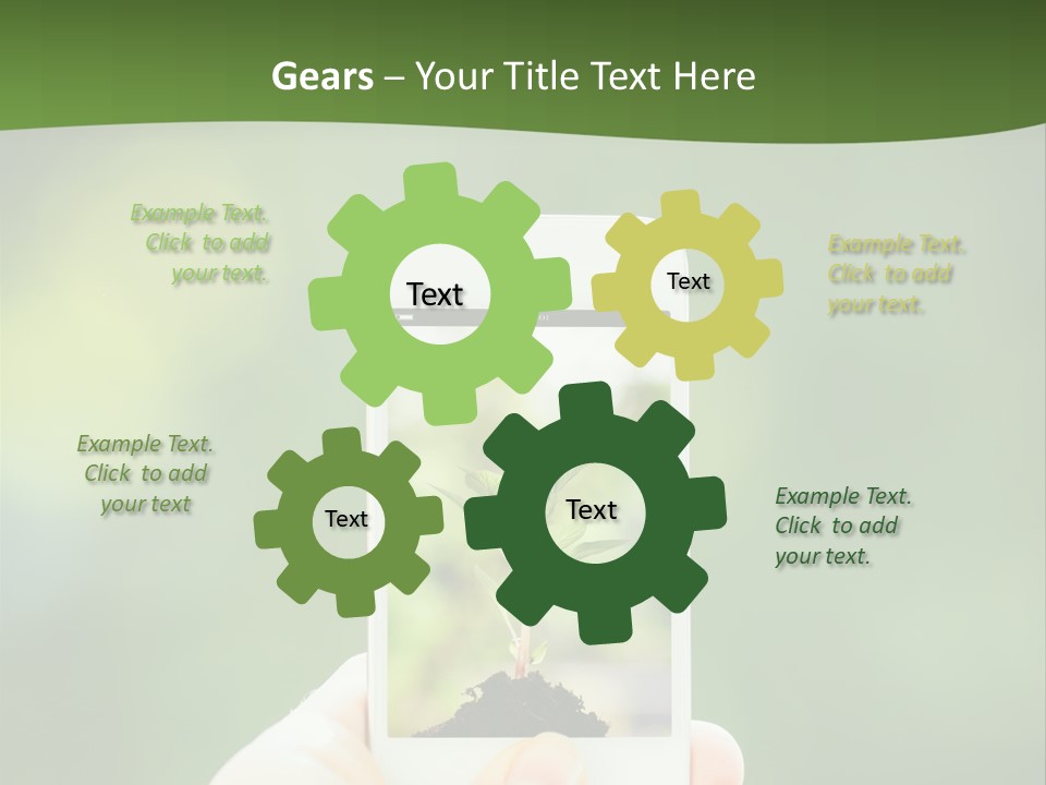 Copy Tree Computer PowerPoint Template