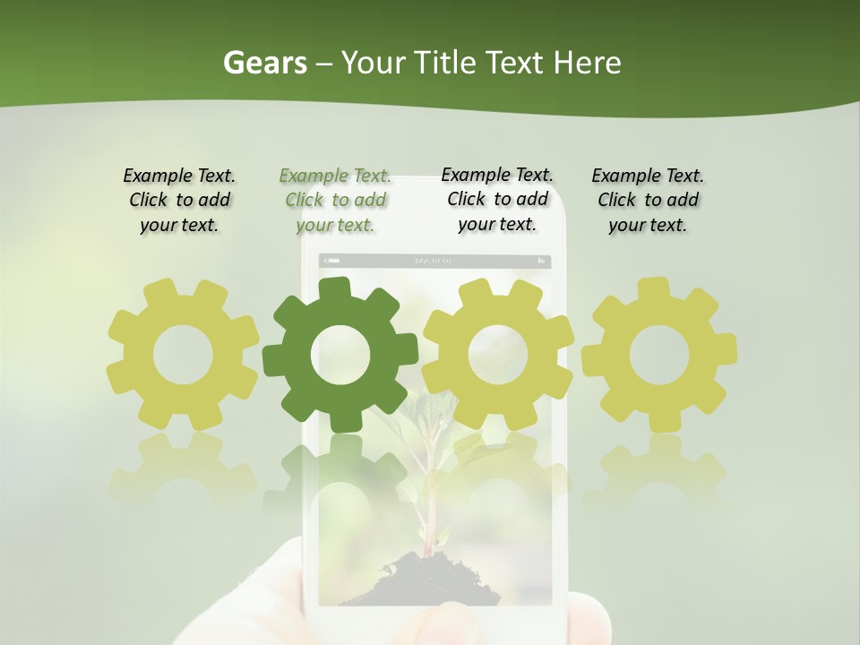 Copy Tree Computer PowerPoint Template