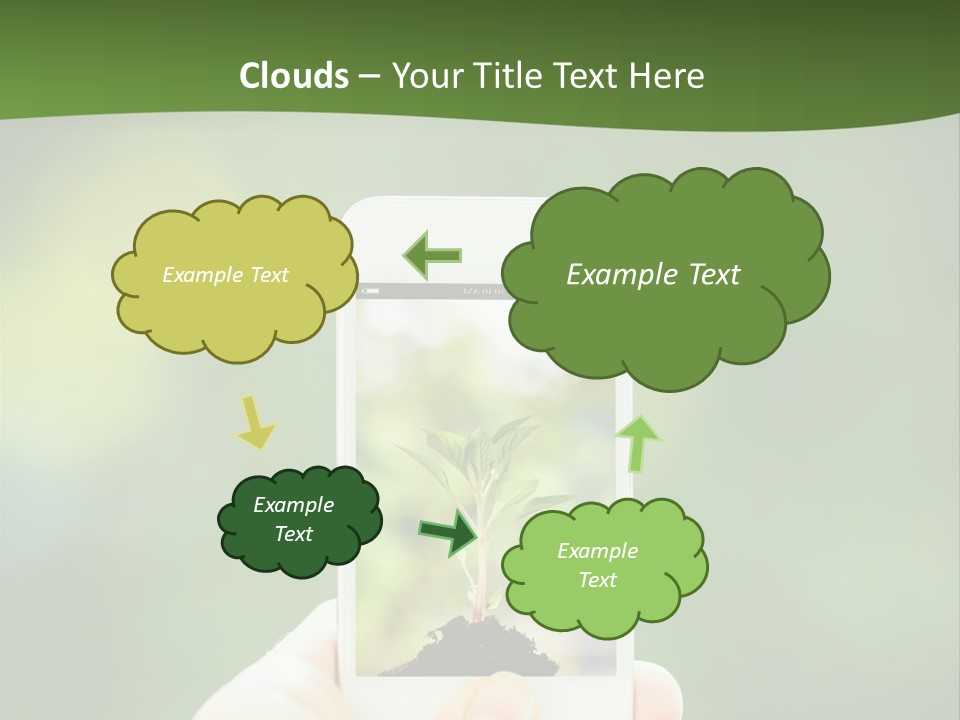 Copy Tree Computer PowerPoint Template