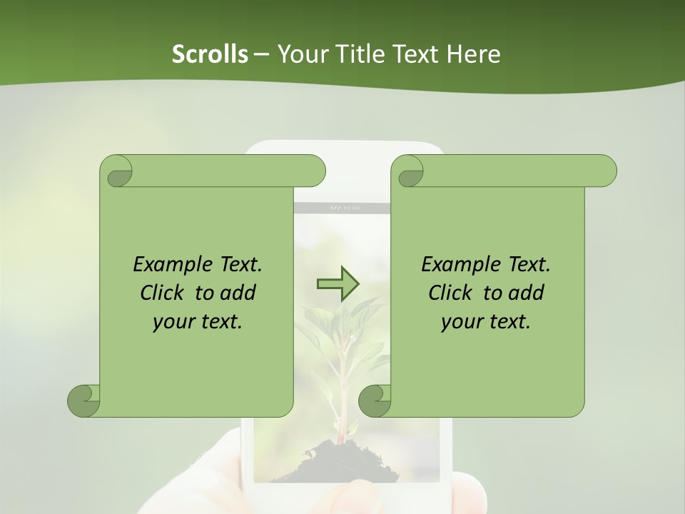 Copy Tree Computer PowerPoint Template