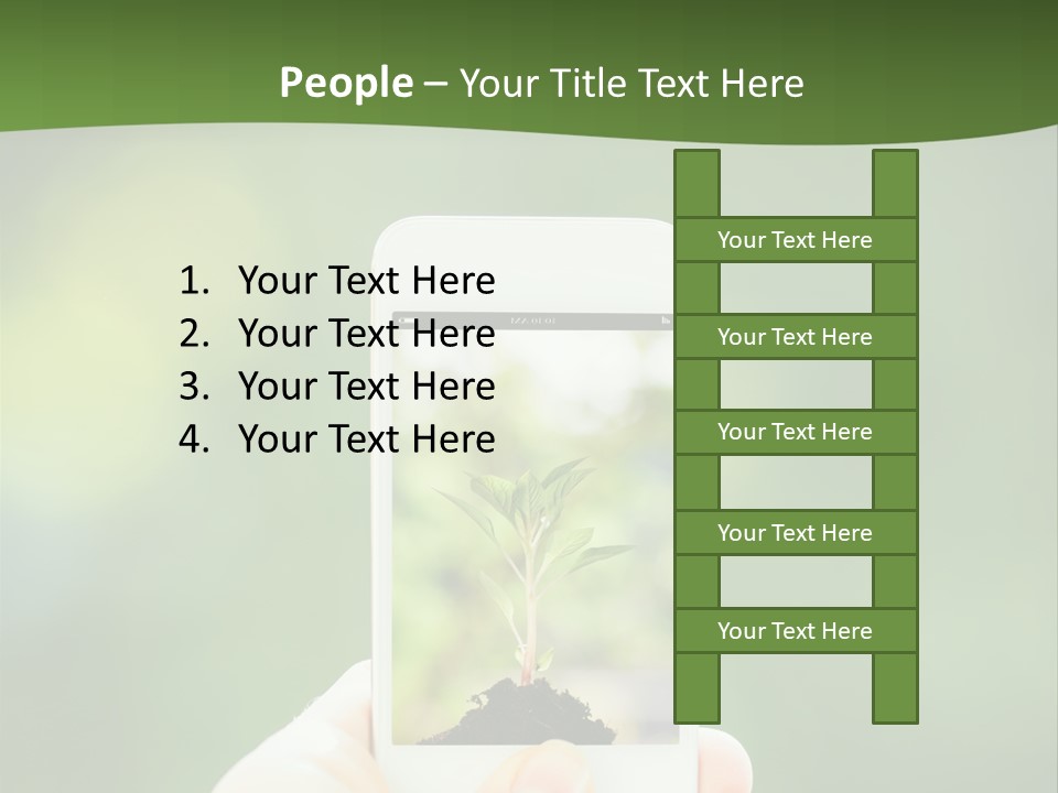 Copy Tree Computer PowerPoint Template
