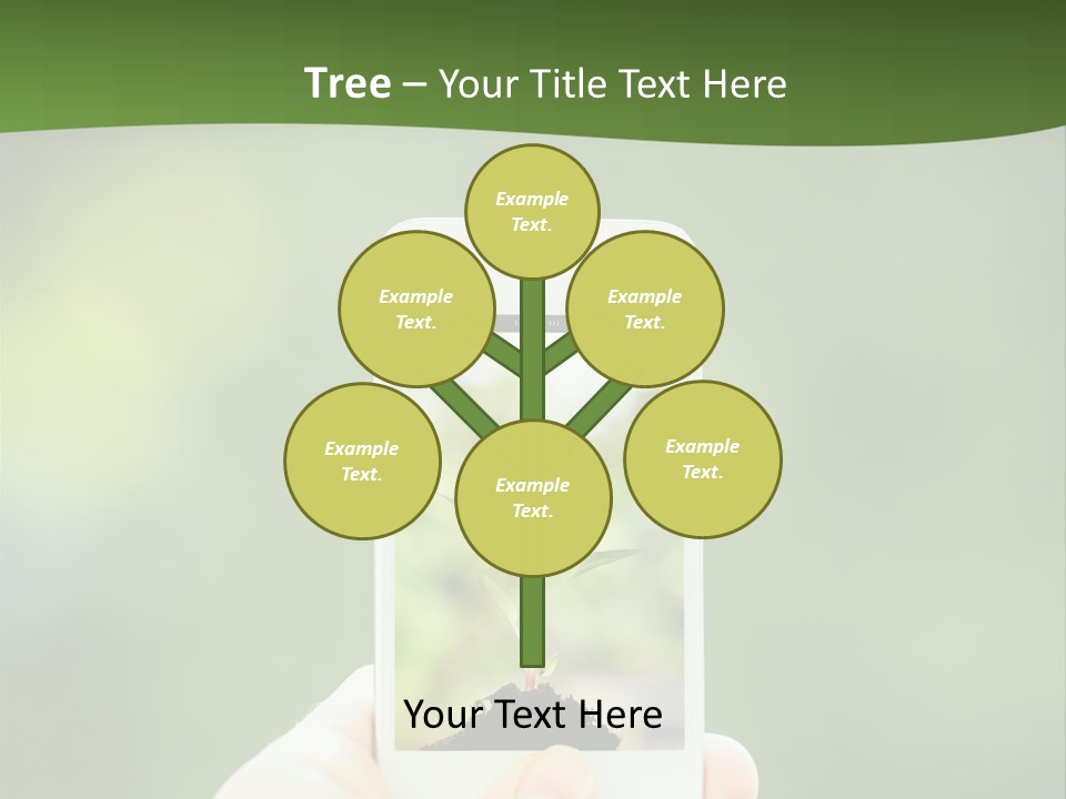 Copy Tree Computer PowerPoint Template