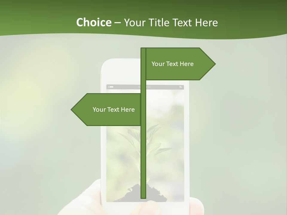 Copy Tree Computer PowerPoint Template
