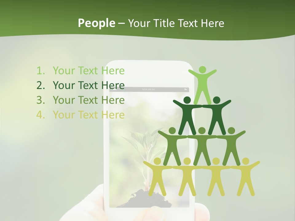 Copy Tree Computer PowerPoint Template