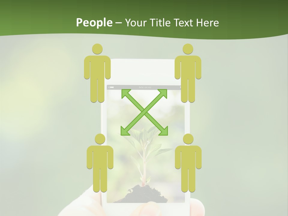 Copy Tree Computer PowerPoint Template