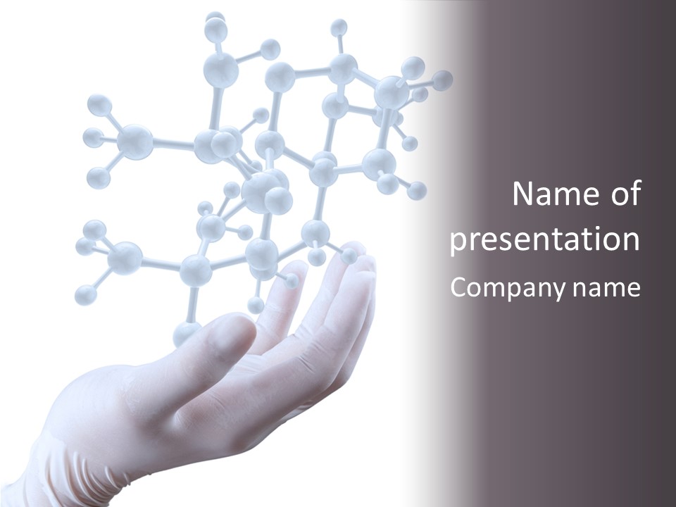 Virtual Biology White Collar Worker PowerPoint Template