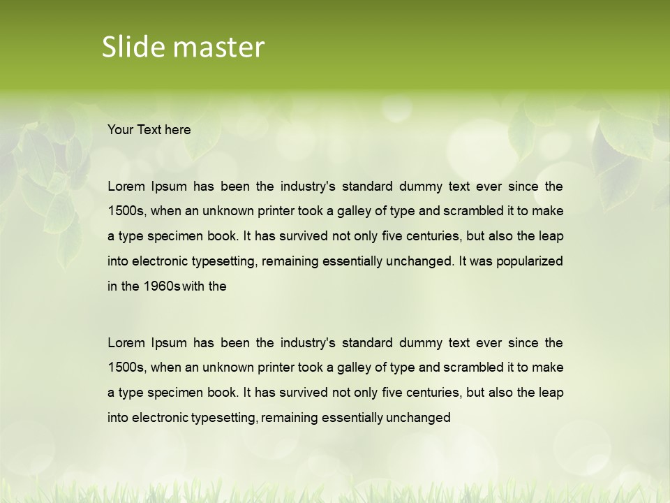 Environmental Pattern Easter PowerPoint Template