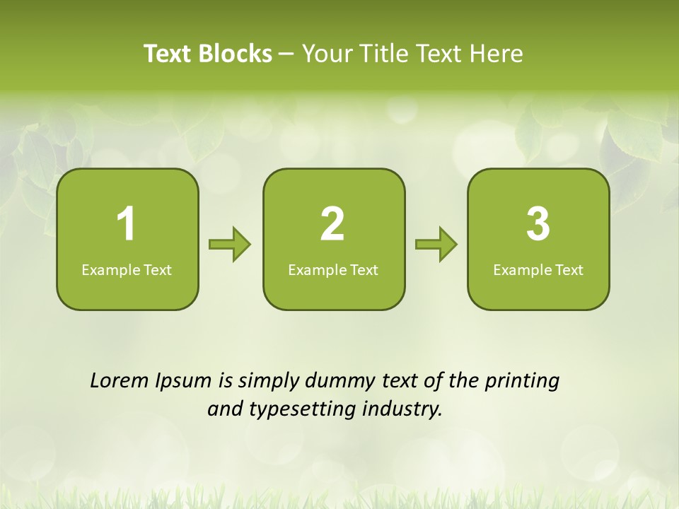 Environmental Pattern Easter PowerPoint Template