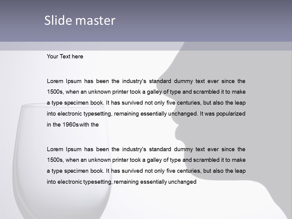 Black Abstract Happiness PowerPoint Template