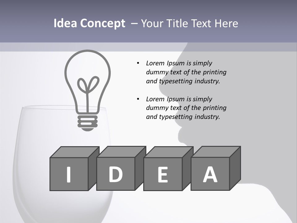 Black Abstract Happiness PowerPoint Template